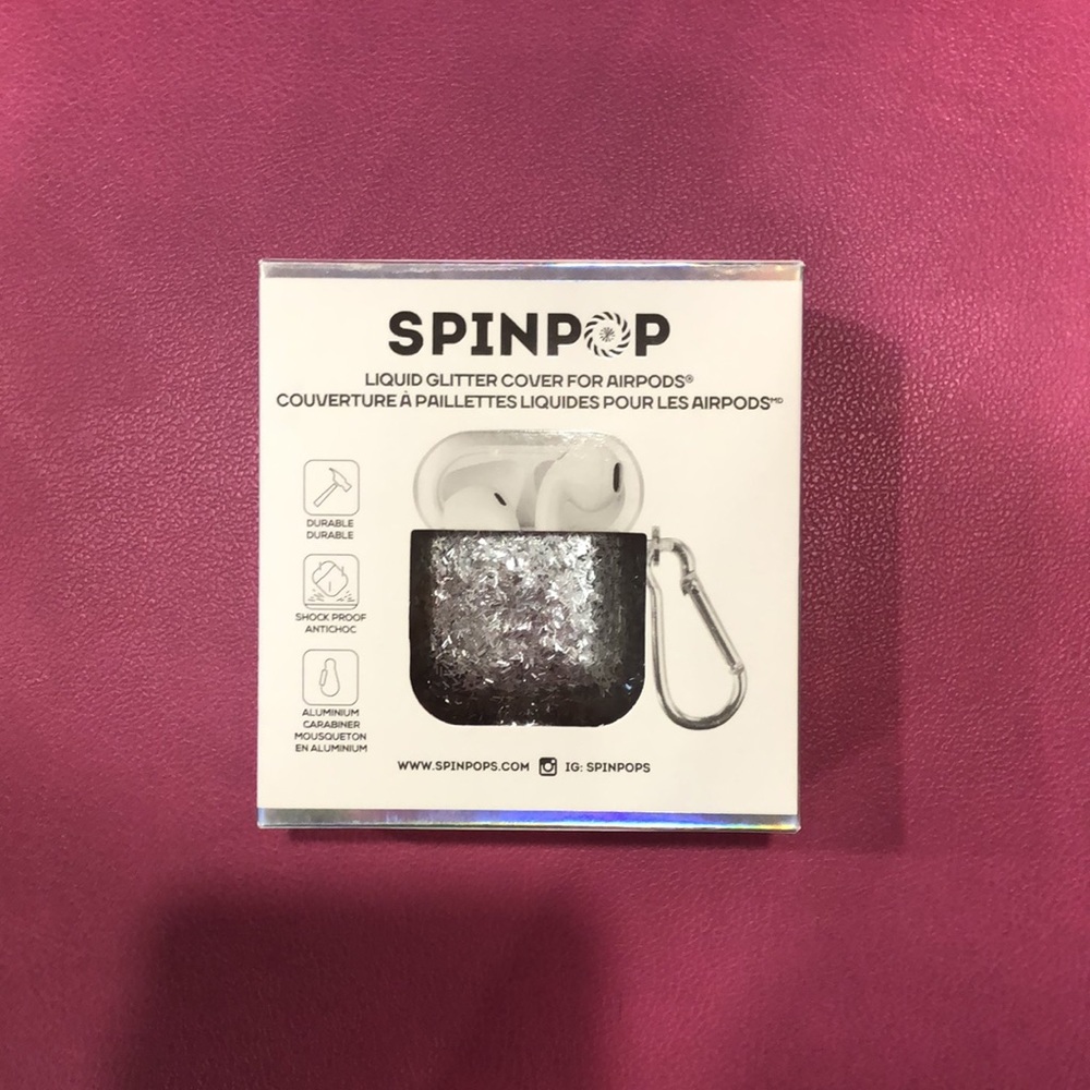 Spinpop glitter AirPod case
